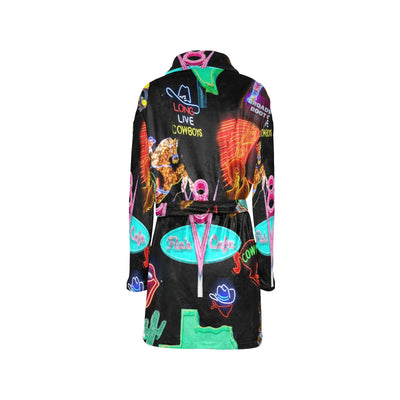 Vegas Neon Women's Western Bath Robe