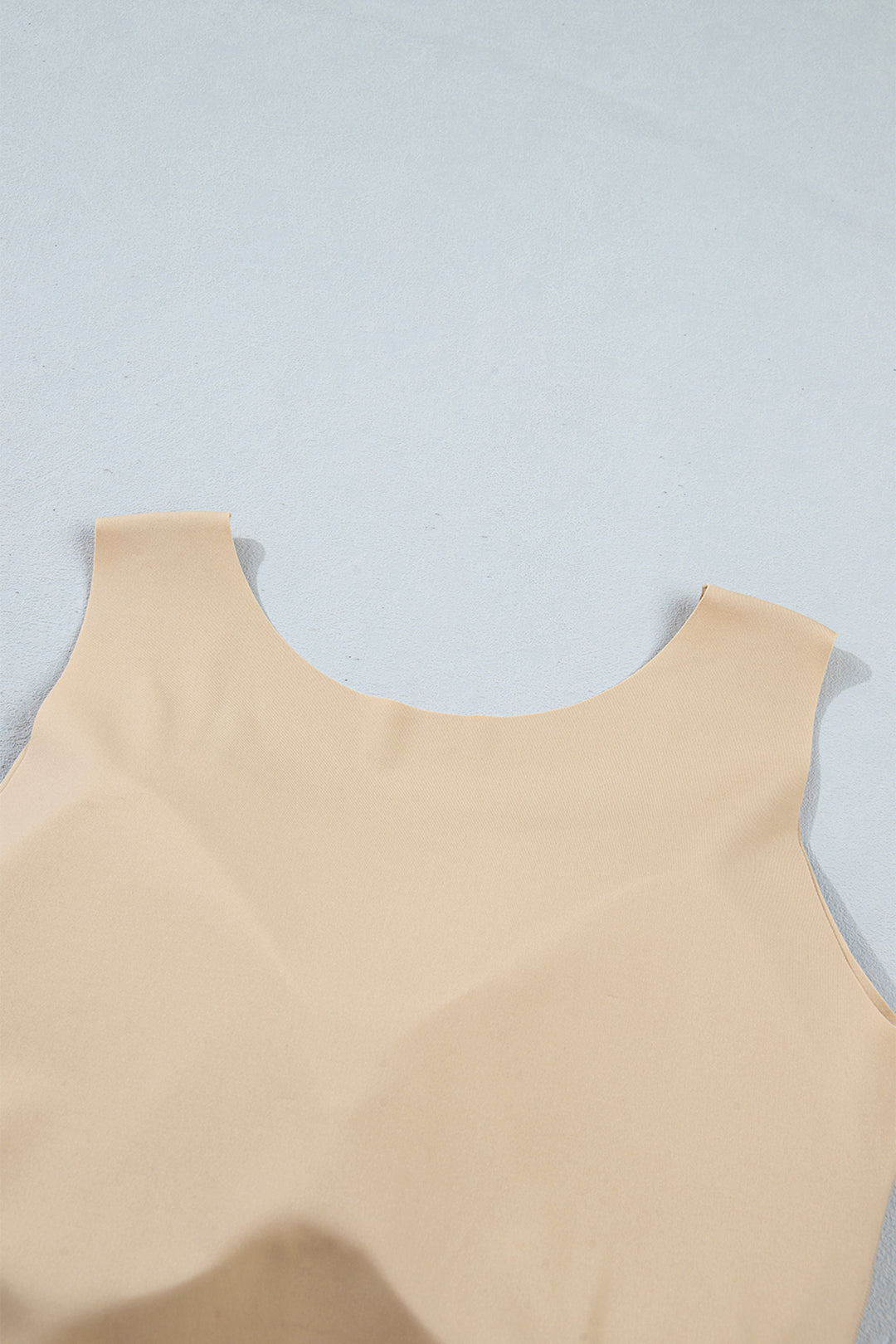 Black Solid Color Wide Strap Splicing Athleisure Tank Top