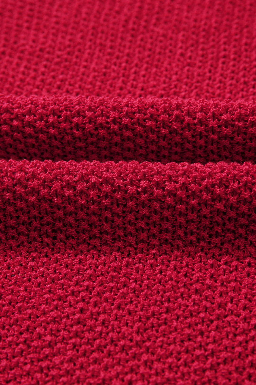 Evergreen Color Block Knit V Neck Loose Sweater