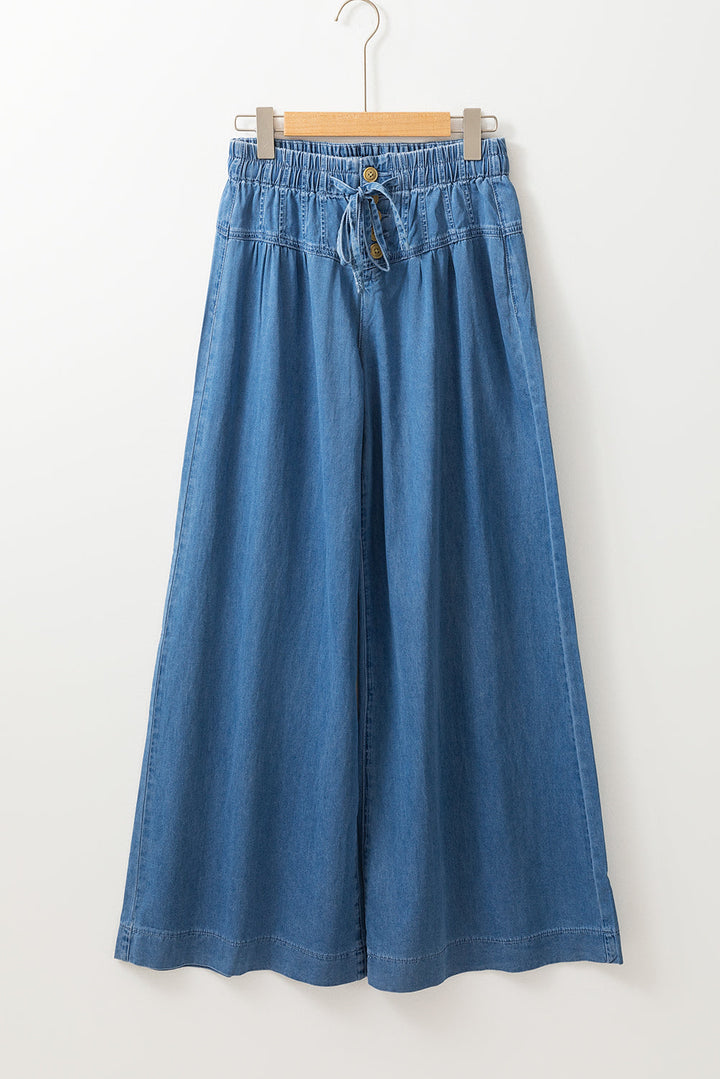 Lily Waist Wide Leg Jeans