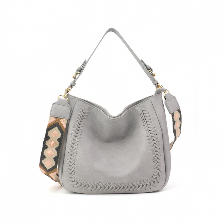 The Harper | Cross Stitch Messenger Bag