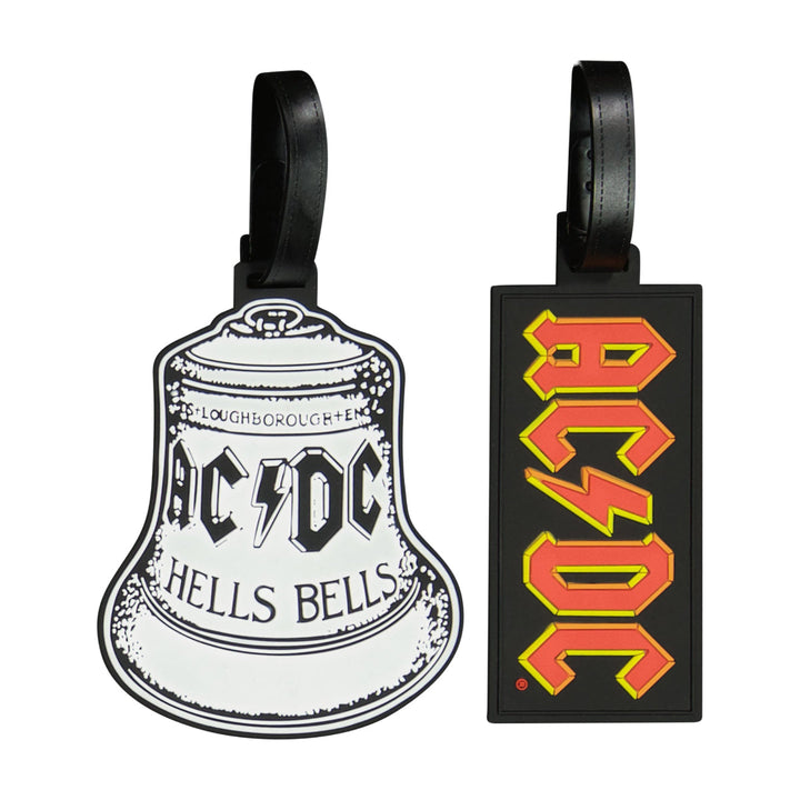 AC/DC Logo & Hells Bells Luggage Tag 2-Piece Set