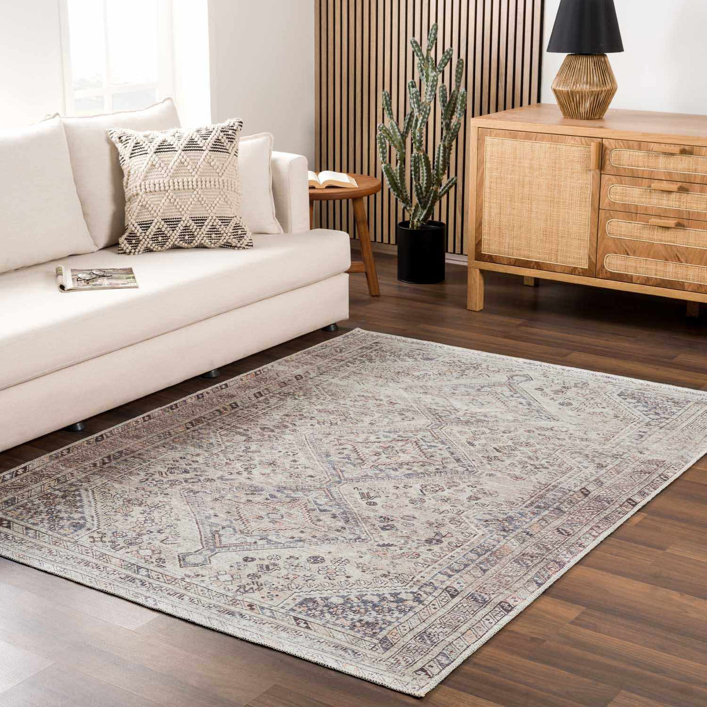 Barny Tan Washable Rug