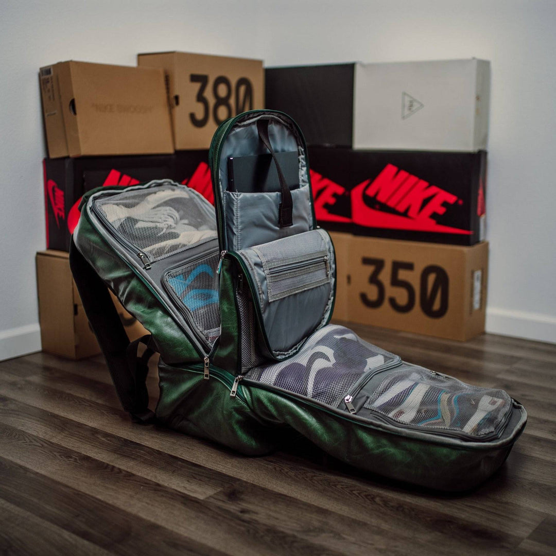 Emerald Green Leather Carry-On Patented Backpack (Only 300 Made)