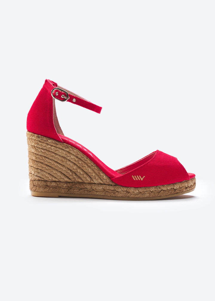 Aiguafreda Canvas Espadrille Sandal Wedges