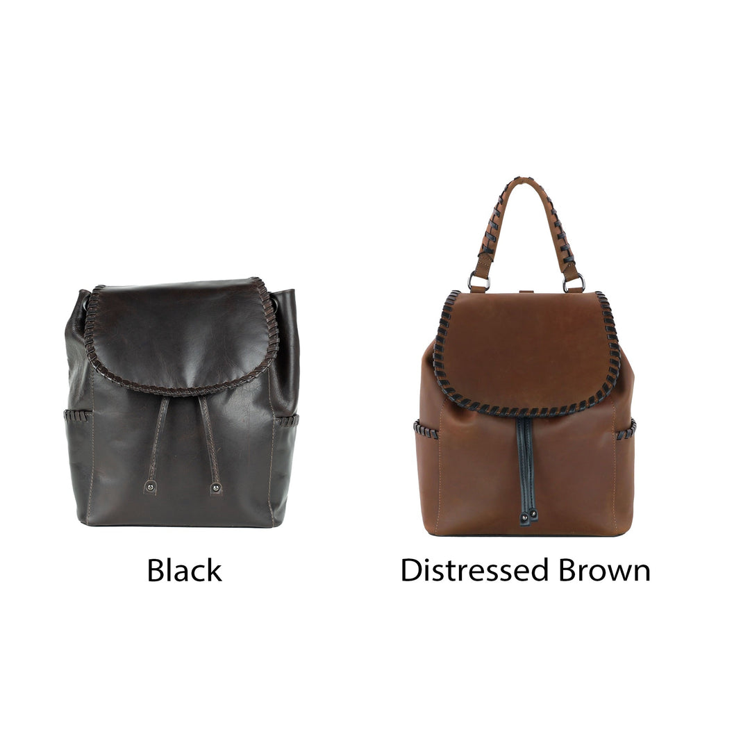 Concealed Carry Allie Leather Backpack by Lady Conceal