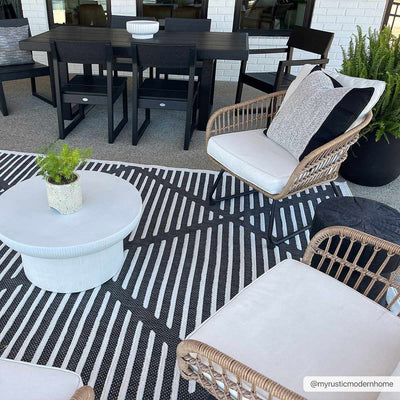 Anah Black Outdoor Rug