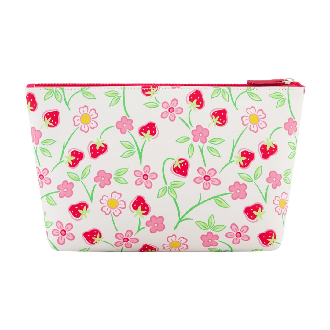 Strawberry Shortcake Heart Trapezoid Cosmetic Bag