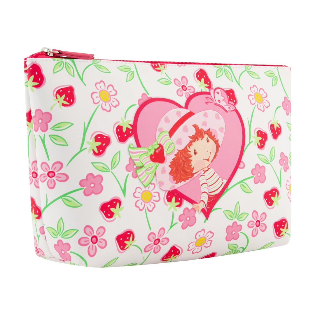 Strawberry Shortcake Heart Trapezoid Cosmetic Bag