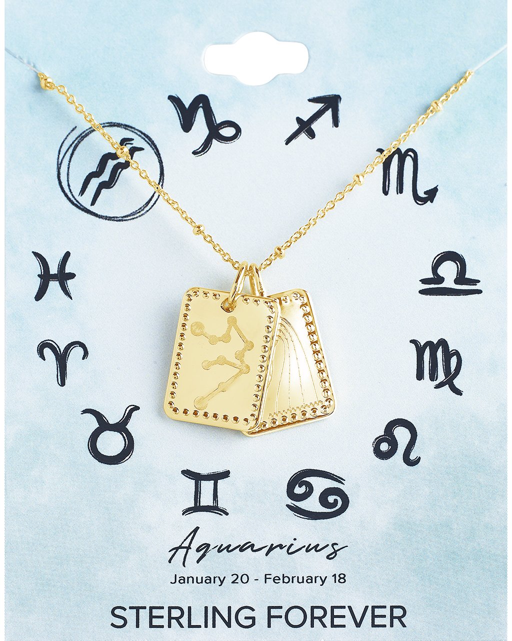 Zodiac Tag Necklace