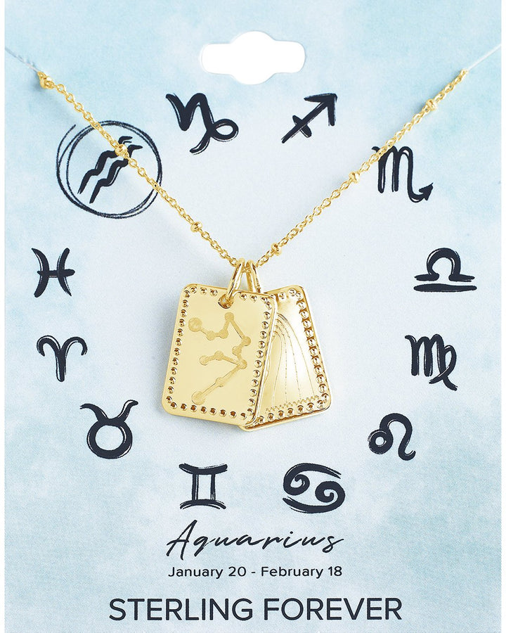 Zodiac Tag Necklace