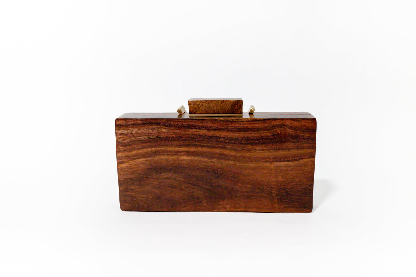 Classic V Wooden Clutch