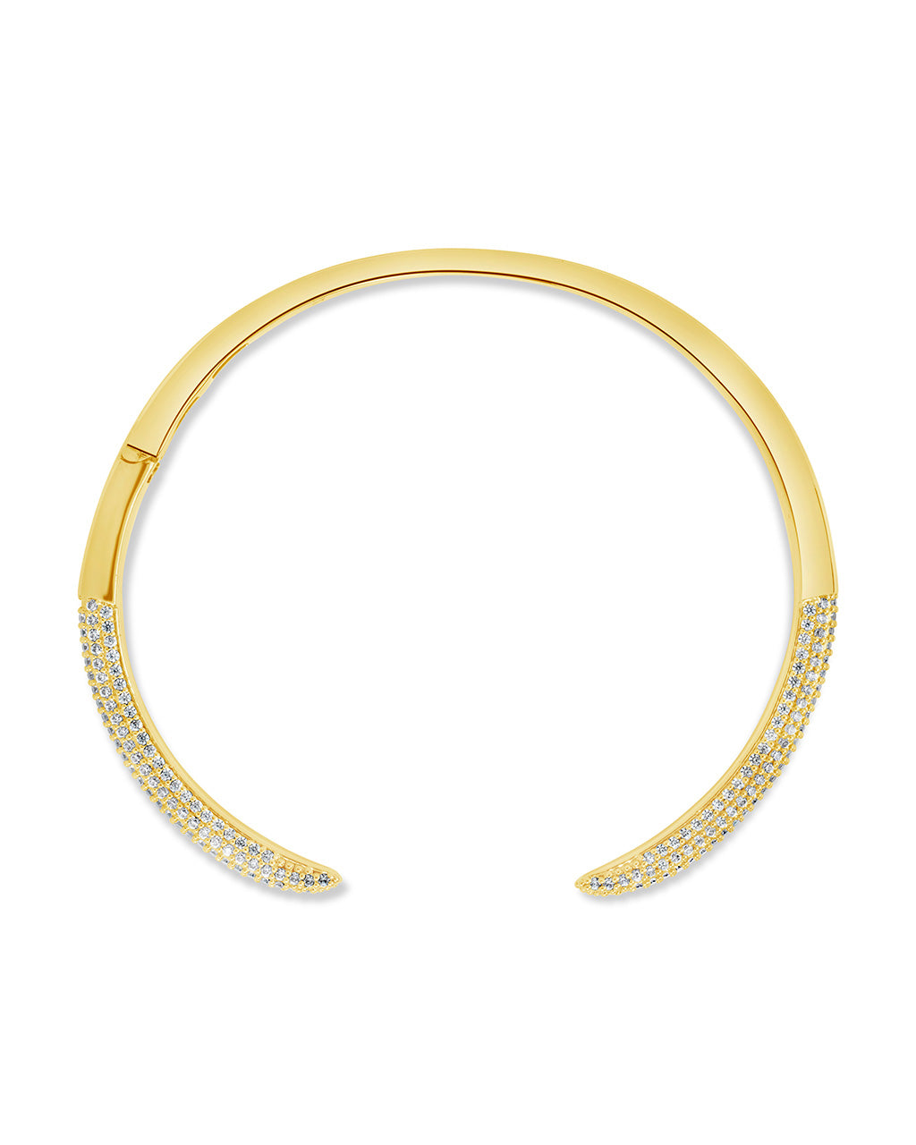 CZ Open Spike Cuff Bracelet