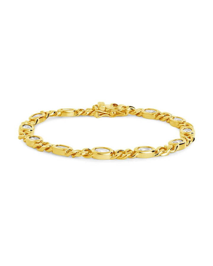 Cassie CZ Bezel Tennis Bracelet