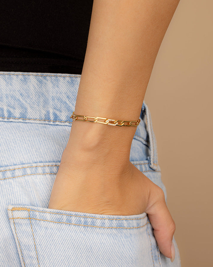 Kinslee CZ Chain Bracelet