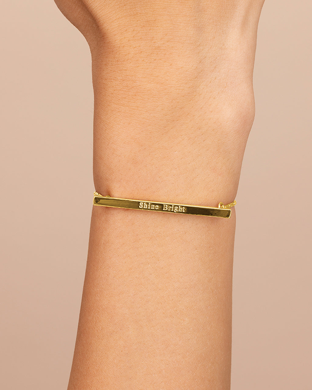 Inspirational Bar Slider Bracelet
