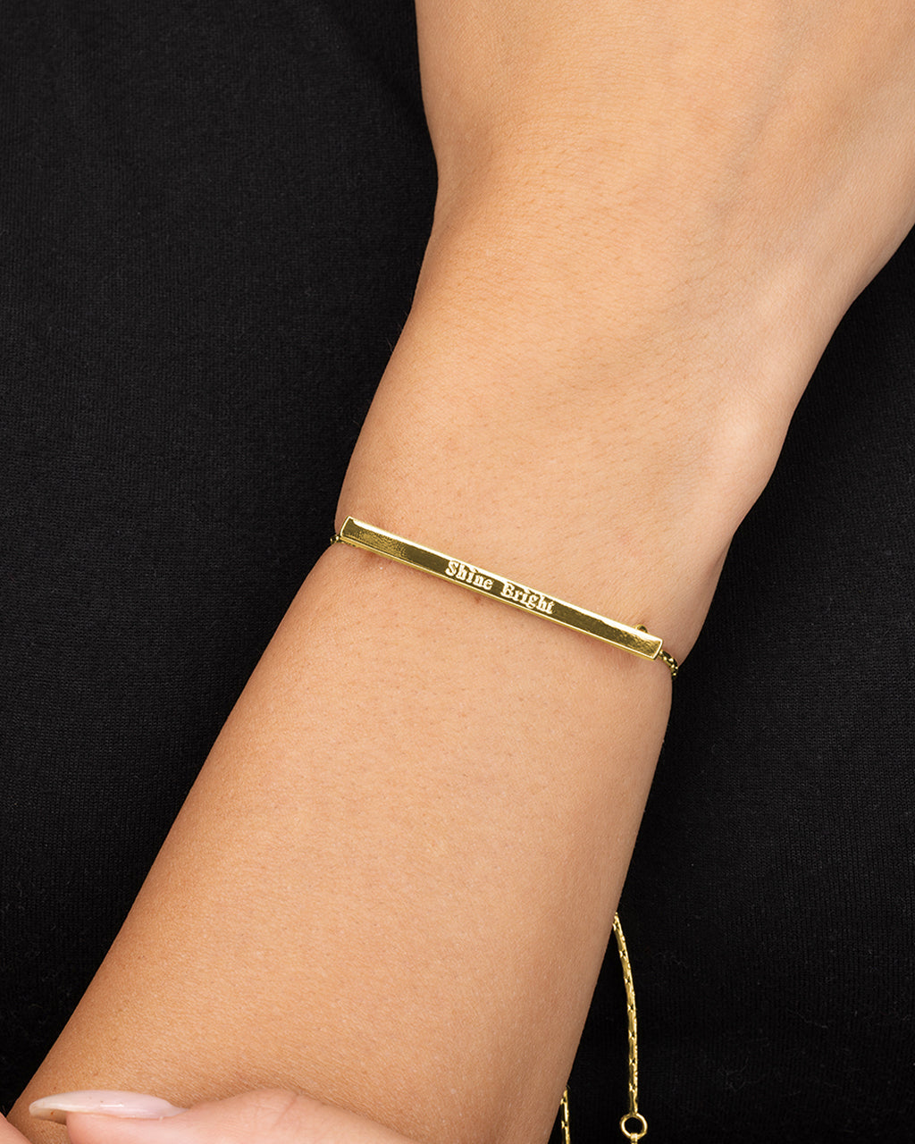 Inspirational Bar Slider Bracelet