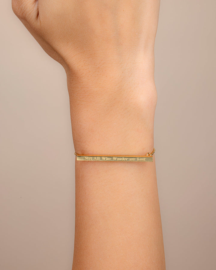Inspirational Bar Slider Bracelet