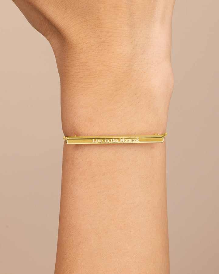 Inspirational Bar Slider Bracelet