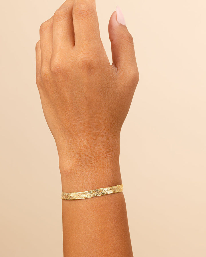 Flat Link Chain Bracelet