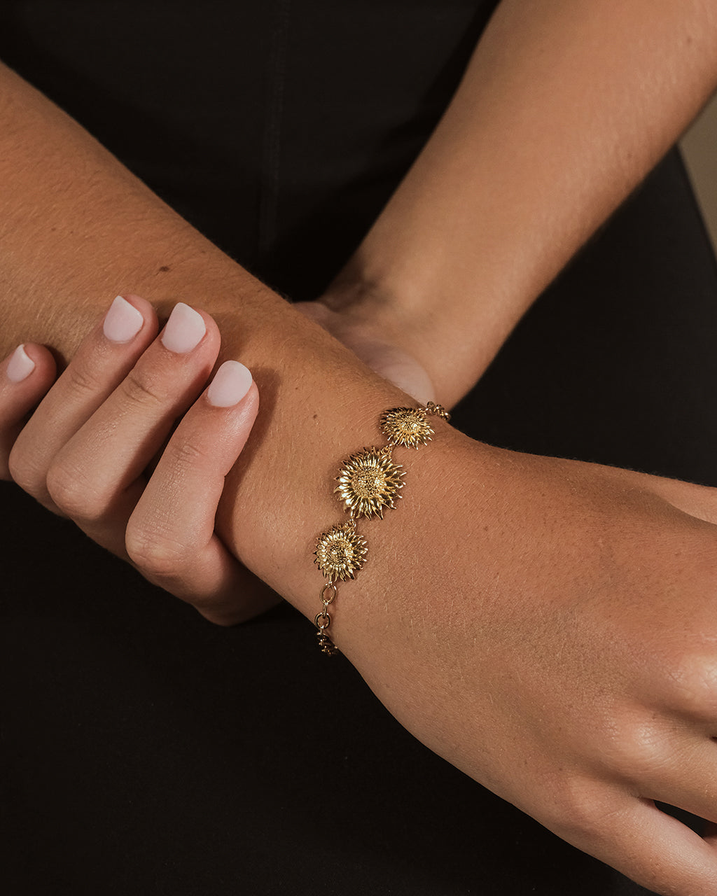 Solaris Sunflower Chain Bracelet