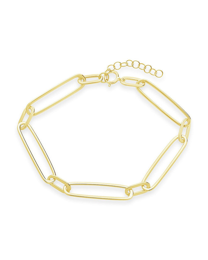 Sterling Silver Polished Large Link Bracelet