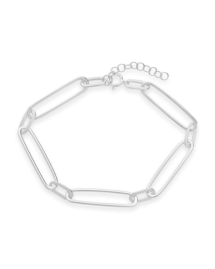Sterling Silver Polished Large Link Bracelet