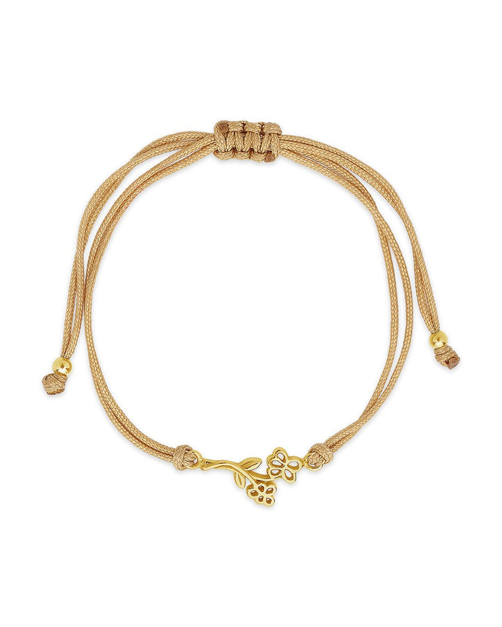 Sterling Silver Birth Flower Bolo Bracelet