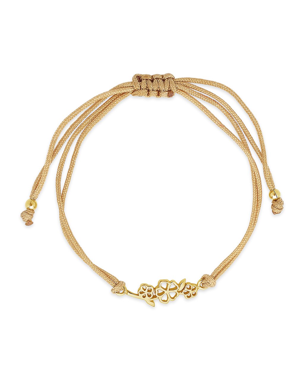 Sterling Silver Birth Flower Bolo Bracelet