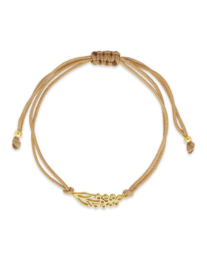 Sterling Silver Birth Flower Bolo Bracelet