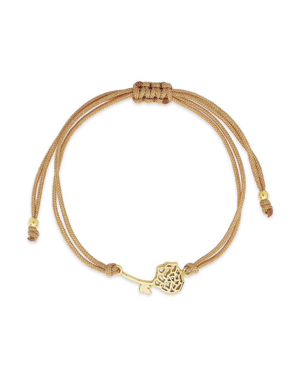 Sterling Silver Birth Flower Bolo Bracelet