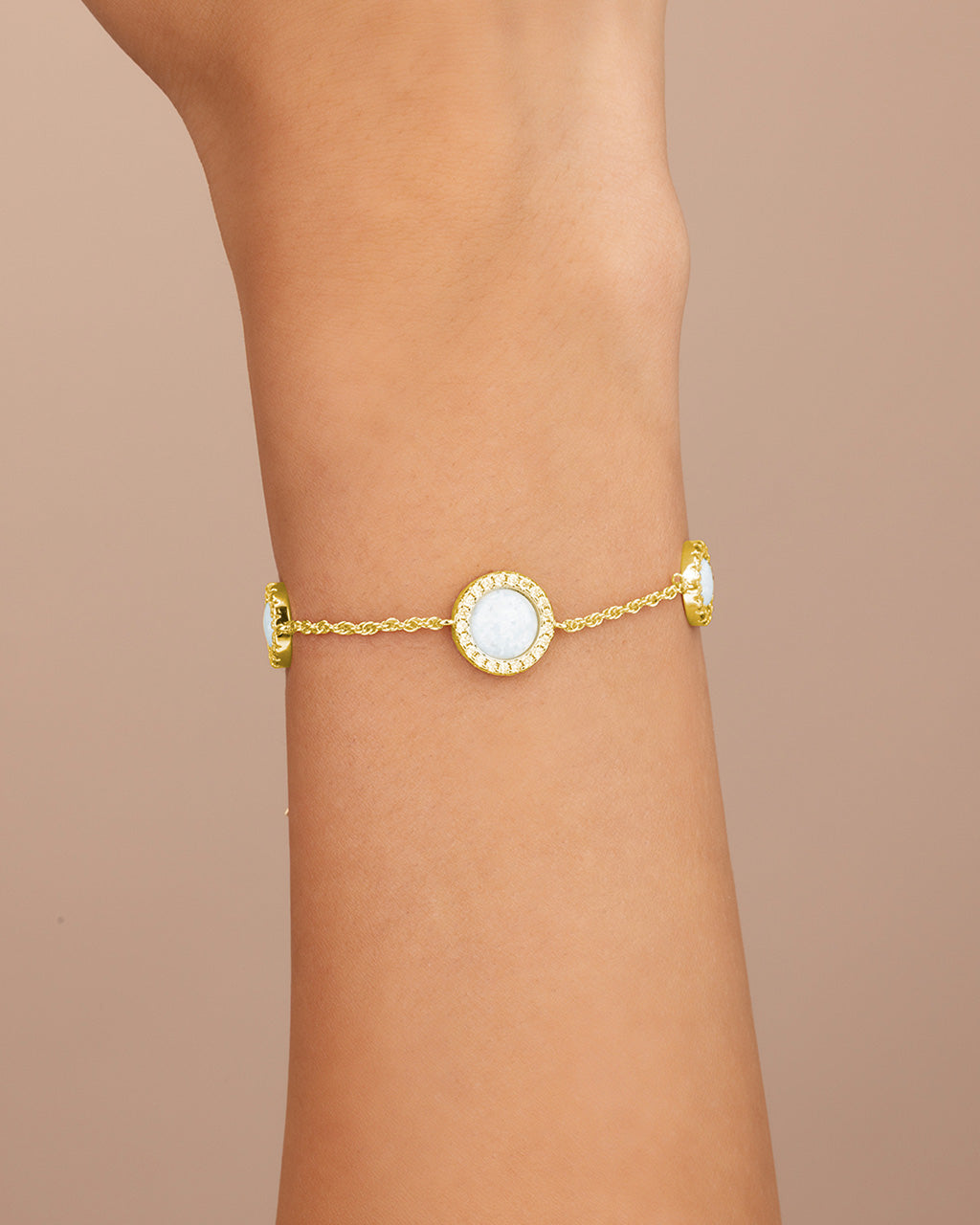 Oasis Opal & CZ Stationed Bracelet