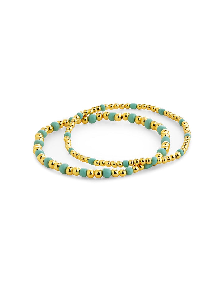 Misty Beaded Stretch Bracelet Set of 2