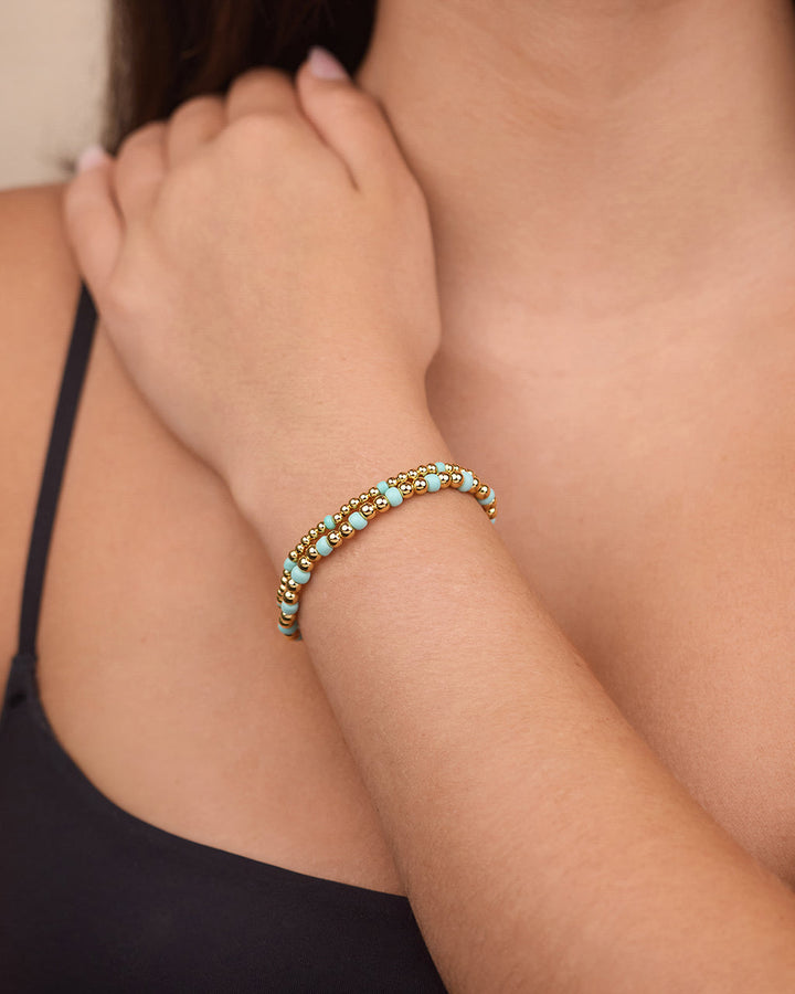 Misty Beaded Stretch Bracelet Set of 2