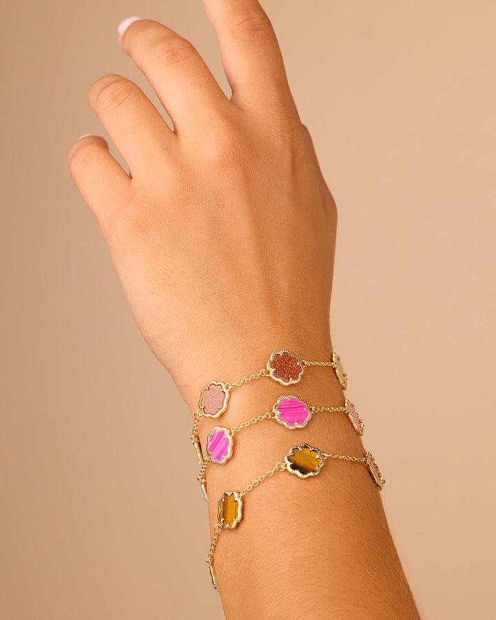 Rose Petal Station Bracelet