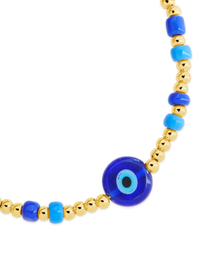 Sibyl Enamel Evil Eye Bead Bracelet