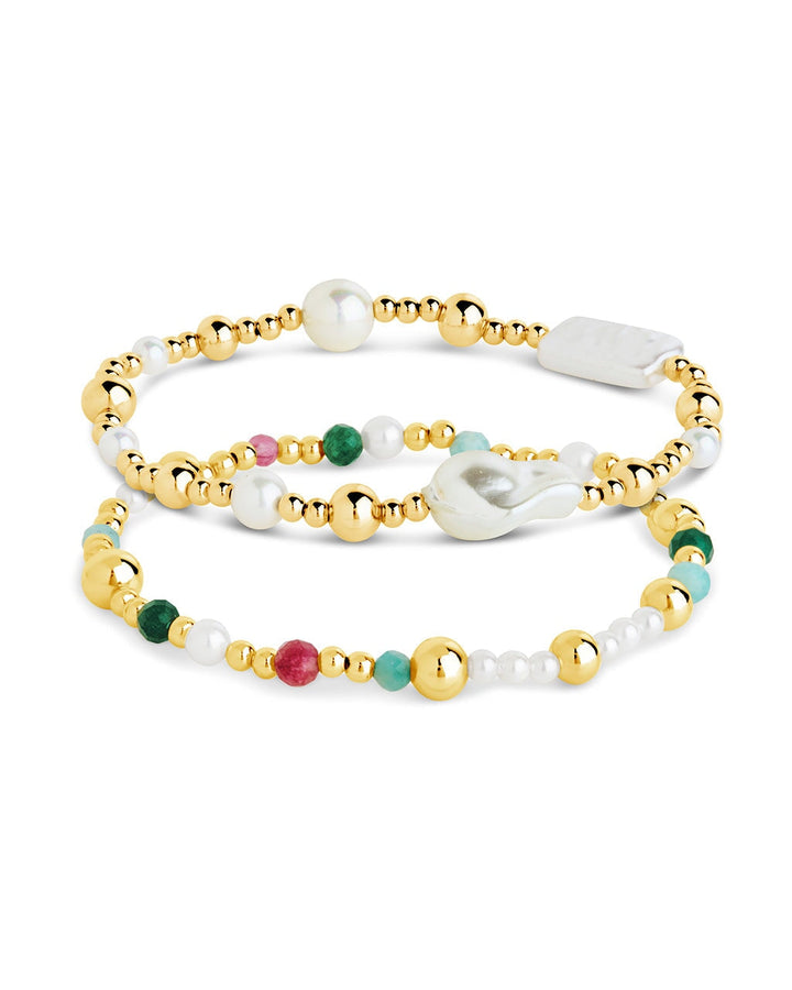 Nell Pearl Stretch Bracelet Set
