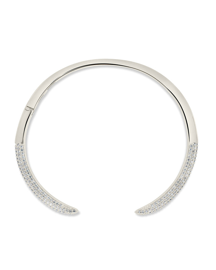 CZ Open Spike Cuff Bracelet