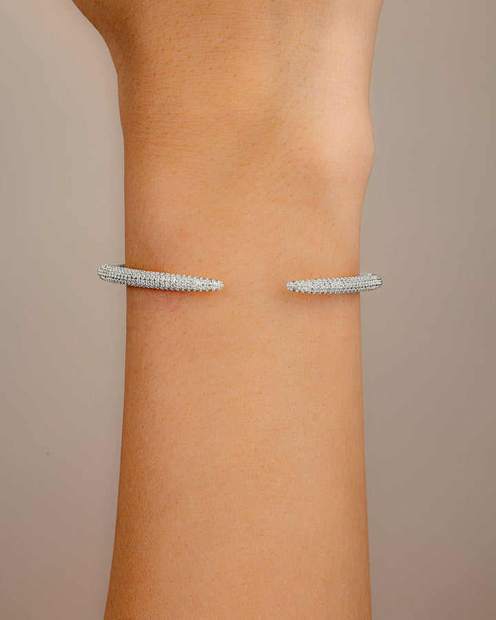 CZ Open Spike Cuff Bracelet