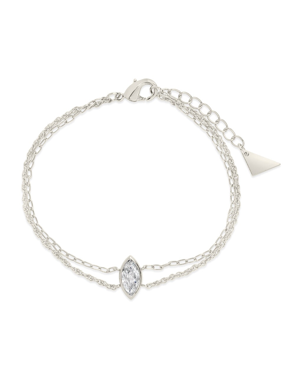 Karlie CZ & Layered Chain Bracelet