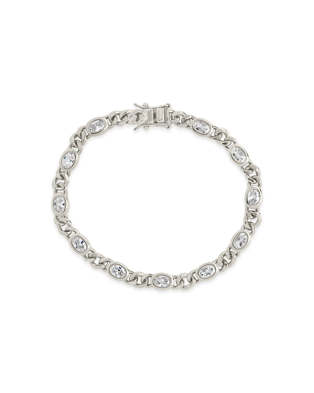 Cassie CZ Bezel Tennis Bracelet