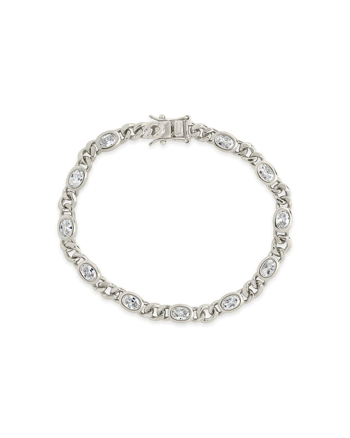 Cassie CZ Bezel Tennis Bracelet