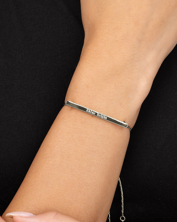 Inspirational Bar Slider Bracelet