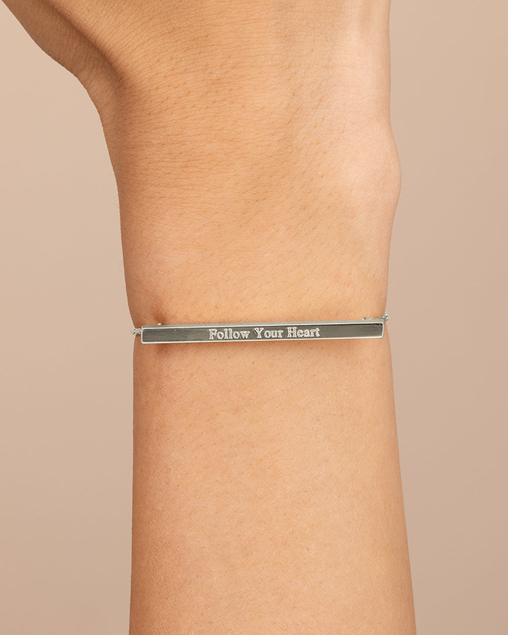 Inspirational Bar Slider Bracelet