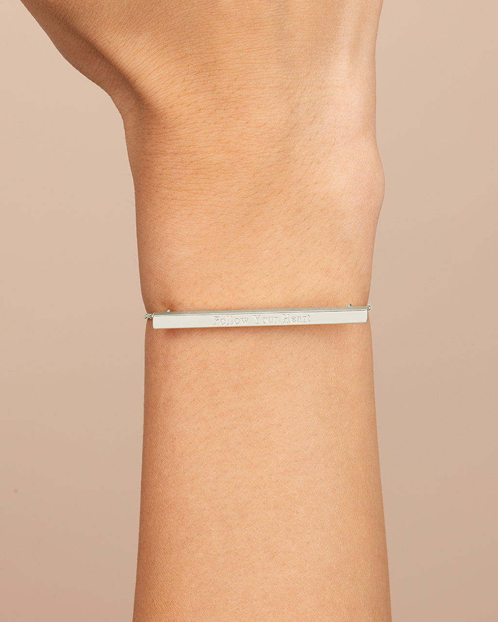 Inspirational Bar Slider Bracelet