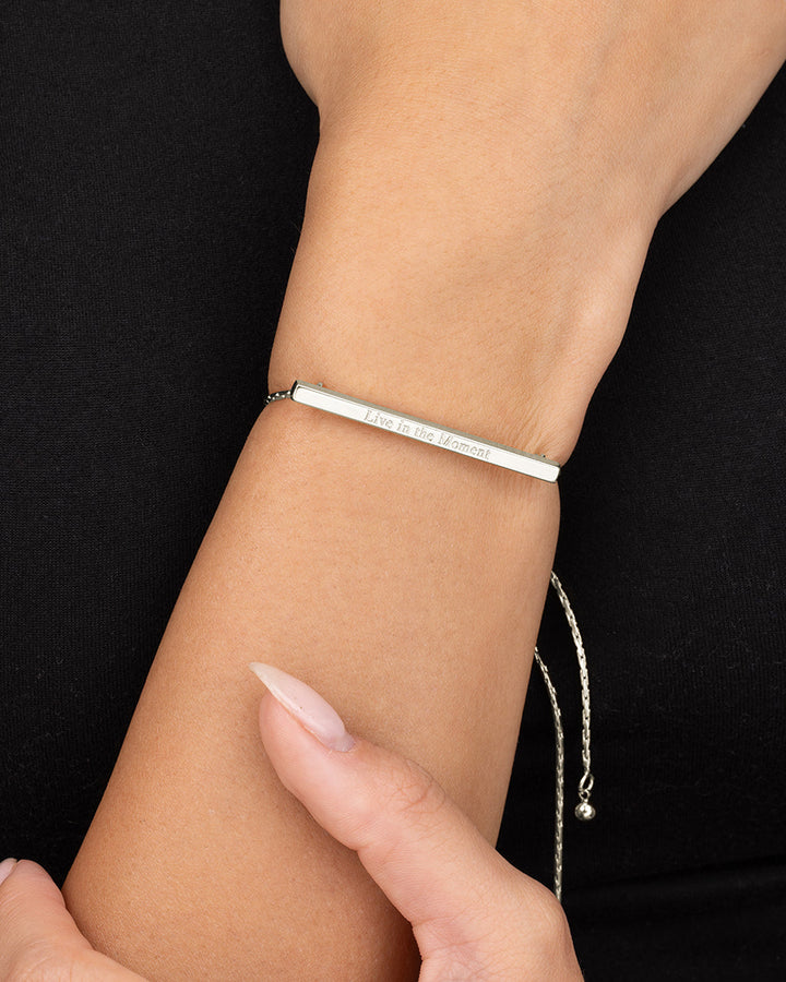 Inspirational Bar Slider Bracelet
