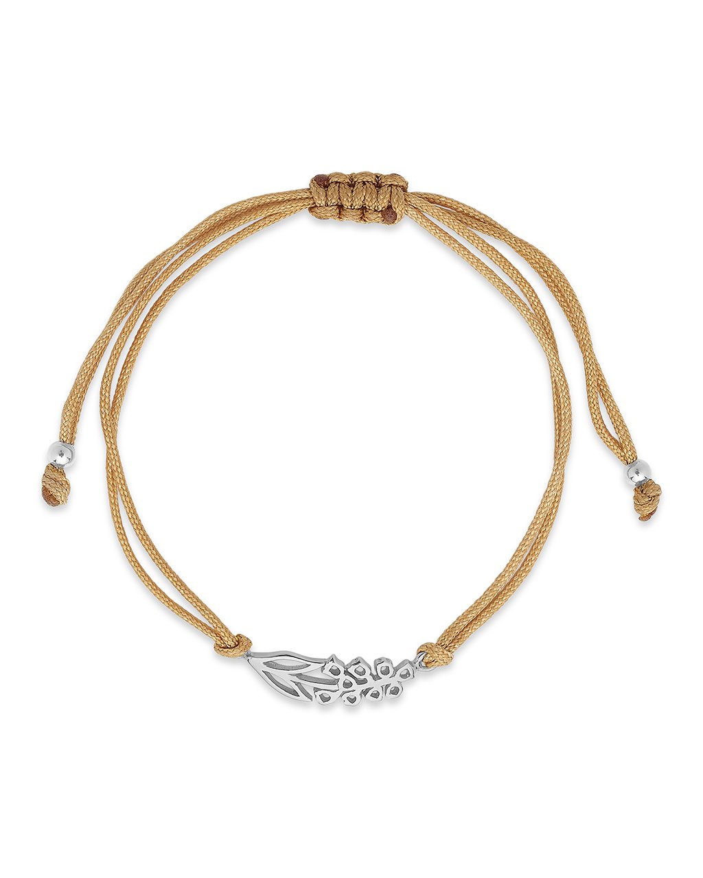 Sterling Silver Birth Flower Bolo Bracelet