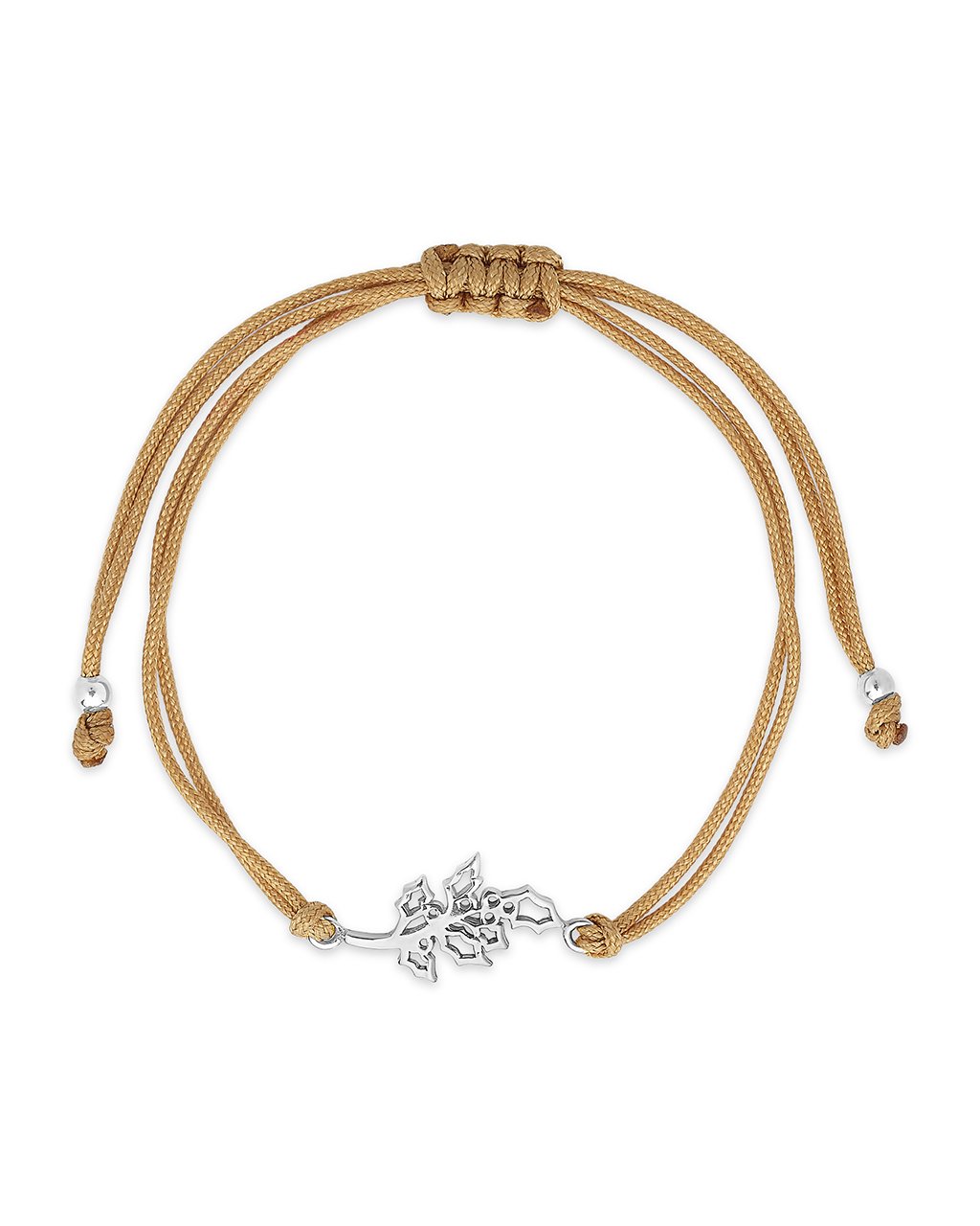 Sterling Silver Birth Flower Bolo Bracelet