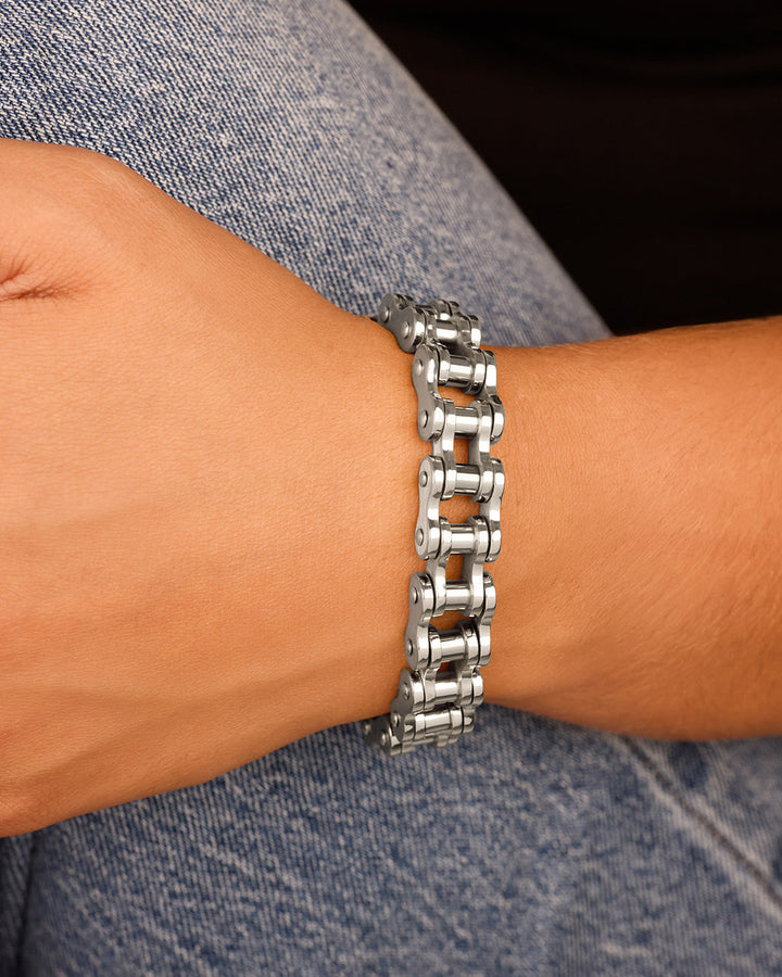 Bolt Watch Band Chain Bracelet