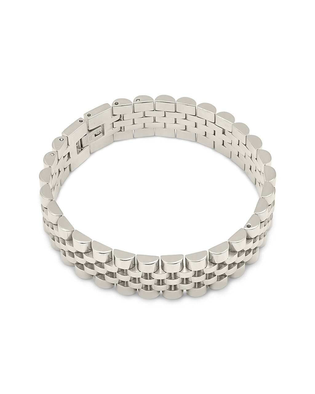 Men's Statement Watch Band Chain Bracelet